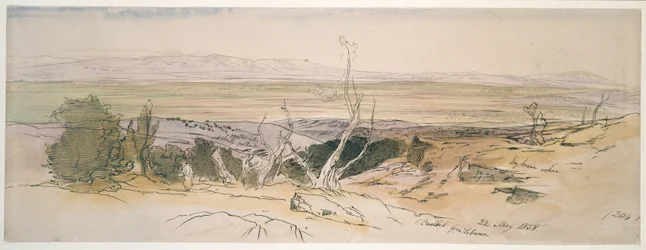 Baalbek from Lebanon, 1858